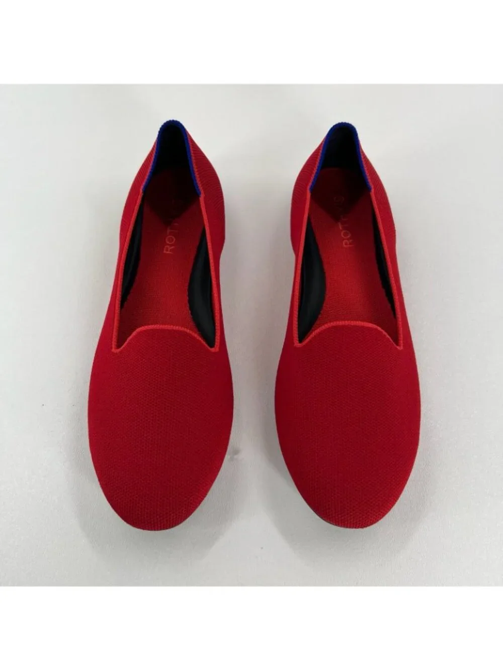 Rothy's The Loafer Flats Size US 9.5 Knit Slip On Washable Comfort Bombshell Red